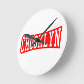 ニューヨーク・クロックリン ラウンド壁時計 (傾斜)