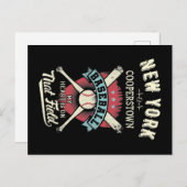 ニューヨーク・クーパーズタウン野球 ポストカード (正面/裏面)