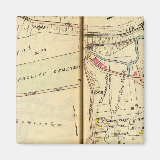 ニューヨーク，グリーンバーグ3 マグネット (正面)