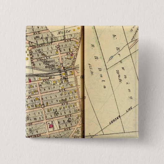 ニューヨーク，グリーンバーグ4 缶バッジ (正面)