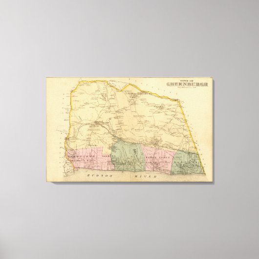 ニューヨーク，グリーンバーグ キャンバスプリント (正面)