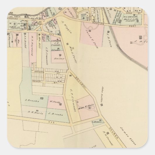 ニューヨーク，コテージパーク，ライ スクエアシール (正面)