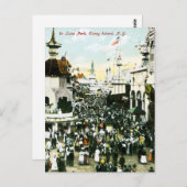 ニューヨーク・コニーアイランド・ルナパーク ポストカード (正面/裏面)