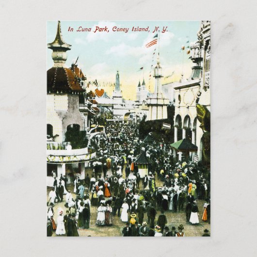 ニューヨーク・コニーアイランド・ルナパーク ポストカード (正面)
