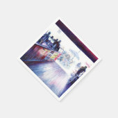 ニューヨーク,コニー島,ルビー スタンダードカクテルナプキン (角)