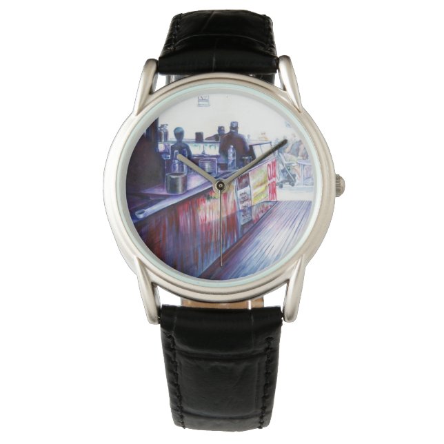 ニューヨーク，コニー島，ルビー 腕時計 (正面)