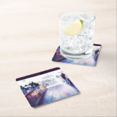 ニューヨーク・コニー・アイランド・ルビーズ スクエアペーパーコースター (インサイチュ)