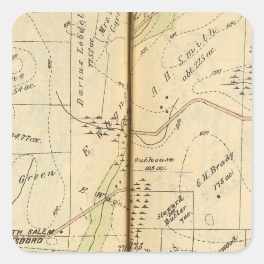 ニューヨーク，サレム2 スクエアシール (正面)