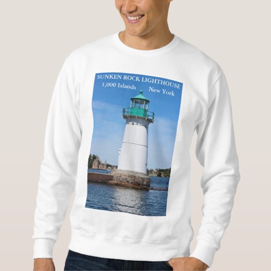 ニューヨーク,サンケン・ロック・ライト・ハウス スウェットシャツ (正面)