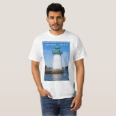 ニューヨーク,サンケン・ロック・ライト・ハウス Tシャツ (正面フル)