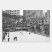 ニューヨーク・シティのモノクロ写真セット ラッピングペーパーシート (正面3)