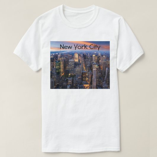 ニューヨーク・シティー・アット・ナイト Tシャツ (デザイン正面)