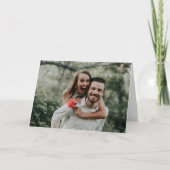 ニューヨーク・シティ結婚・スカイラインの写真 サンキューカード (正面)