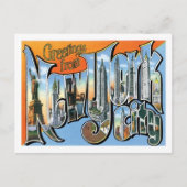 ニューヨーク・シティ・アメリカ・シティからの挨拶 ポストカード (正面)