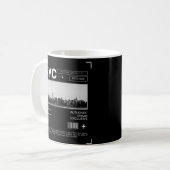 ニューヨーク・シティ・オブ・ドリームス、アイコニック・スカイライン コーヒーマグカップ (正面左)