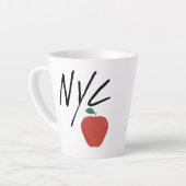 ニューヨーク シティ カフェラテマグ (左アングル)