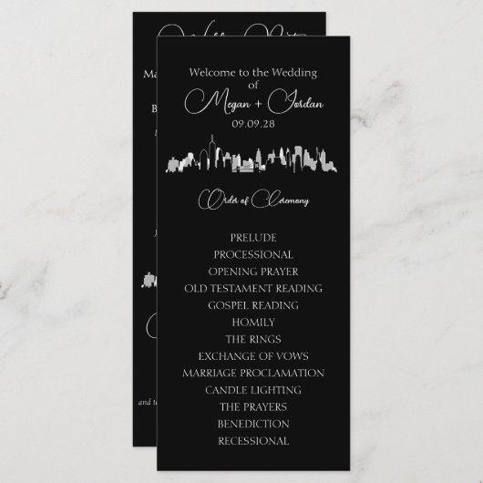 ニューヨーク・シティ・スカイライン・プログラム (正面/裏面)