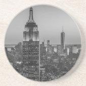 ニューヨーク・シティ・ナイトの白黒の空中表示 コースター (正面)