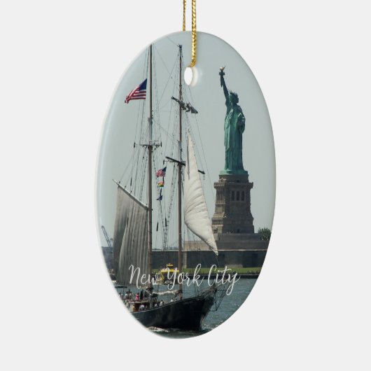 ニューヨーク・シティ・ハーバー旅行写真 セラミックオーナメント (右)
