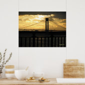 ニューヨーク・シティ・ヴェラザノ橋の写真ポスター ポスター (キッチン)