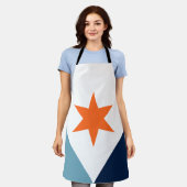 ニューヨーク・シラキュース国旗 エプロン (着用した状態)