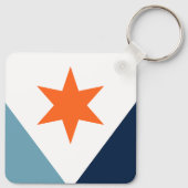 ニューヨーク・シラキュース国旗 キーホルダー (裏面)