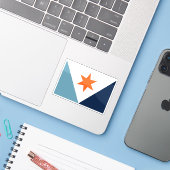 ニューヨーク・シラキュース国旗 シール (ノートパソコンとiPhone)