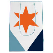 ニューヨーク・シラキュース国旗 ミディアムペーパーバッグ (裏面)