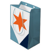 ニューヨーク・シラキュース国旗 ミディアムペーパーバッグ (裏面アングル)