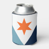 ニューヨーク・シラキュース国旗 缶クーラー (缶正面)