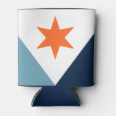 ニューヨーク・シラキュース国旗 缶クーラー (正面)