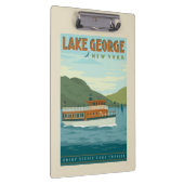 ニューヨーク,ジョージ湖 | ヴィンテージ船 クリップボード (右)
