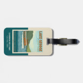 ニューヨーク,ジョージ湖 | ヴィンテージ船 ラゲッジタグ (裏面横)