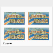 ニューヨーク,ジョーンズビーチステッカー 長方形シール (シート)