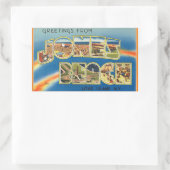 ニューヨーク,ジョーンズビーチステッカー 長方形シール (バッグ)