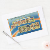 ニューヨーク,ジョーンズビーチステッカー 長方形シール (封筒)