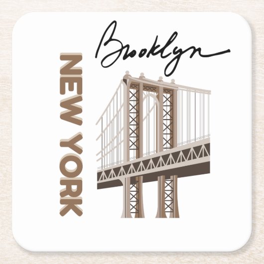 ニューヨーク スクエアペーパーコースター (正面)