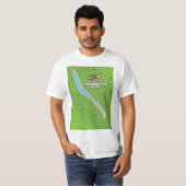 ニューヨーク スケネクテレス湖 マップ Tシャツ (正面フル)