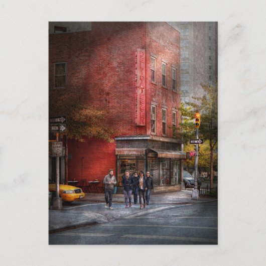 ニューヨーク – ストア – 古いデリカテッセン ポストカード (正面)