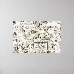 ニューヨーク・スピーカーシー地図Improvement Era Harlem キャンバスプリント