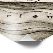 ニューヨーク・スピーカーシー地図Improvement Era Harlem フォトプリント (角)