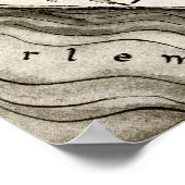 ニューヨーク・スピーカーシー地図Improvement Era Harlem ポスター (角)