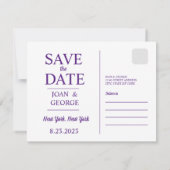 ニューヨーク セーブザデート (裏面)