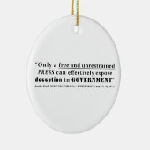 ニューヨーク・タイムズCo v米国403私達713 1971年 セラミックオーナメント (右)