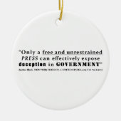 ニューヨーク・タイムズCo v米国403私達713 1971年 セラミックオーナメント (正面)