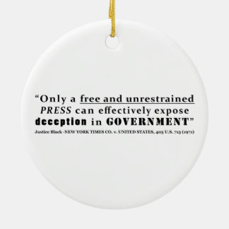 ニューヨーク・タイムズCo v米国403私達713 1971年 セラミックオーナメント