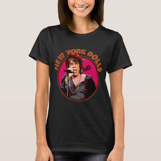 ニューヨーク・ドールズ復活パンクの美学が動く Tシャツ (正面)