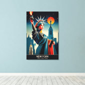 ニューヨーク：ナチュラル州美しい キャンバスプリント (インサイチュ (ウッドフロア))