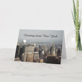 ニューヨーク，ニューヨークからの挨拶 カード