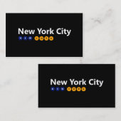 ニューヨーク，ニューヨークの名刺 名刺 (正面/裏面)